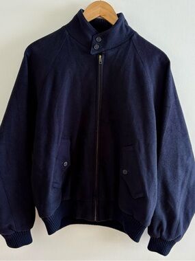 Vintage Baracuta G9 Harrington Jacket Wool/Cashmere Blend Men’s 38 Navy